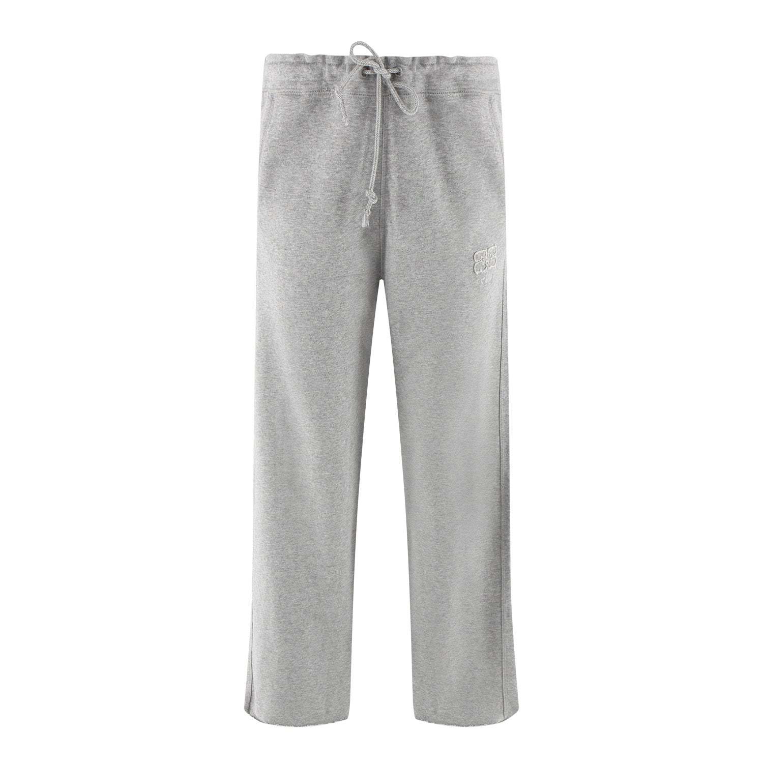 Ganni Organic-cotton Track Pants In Gray