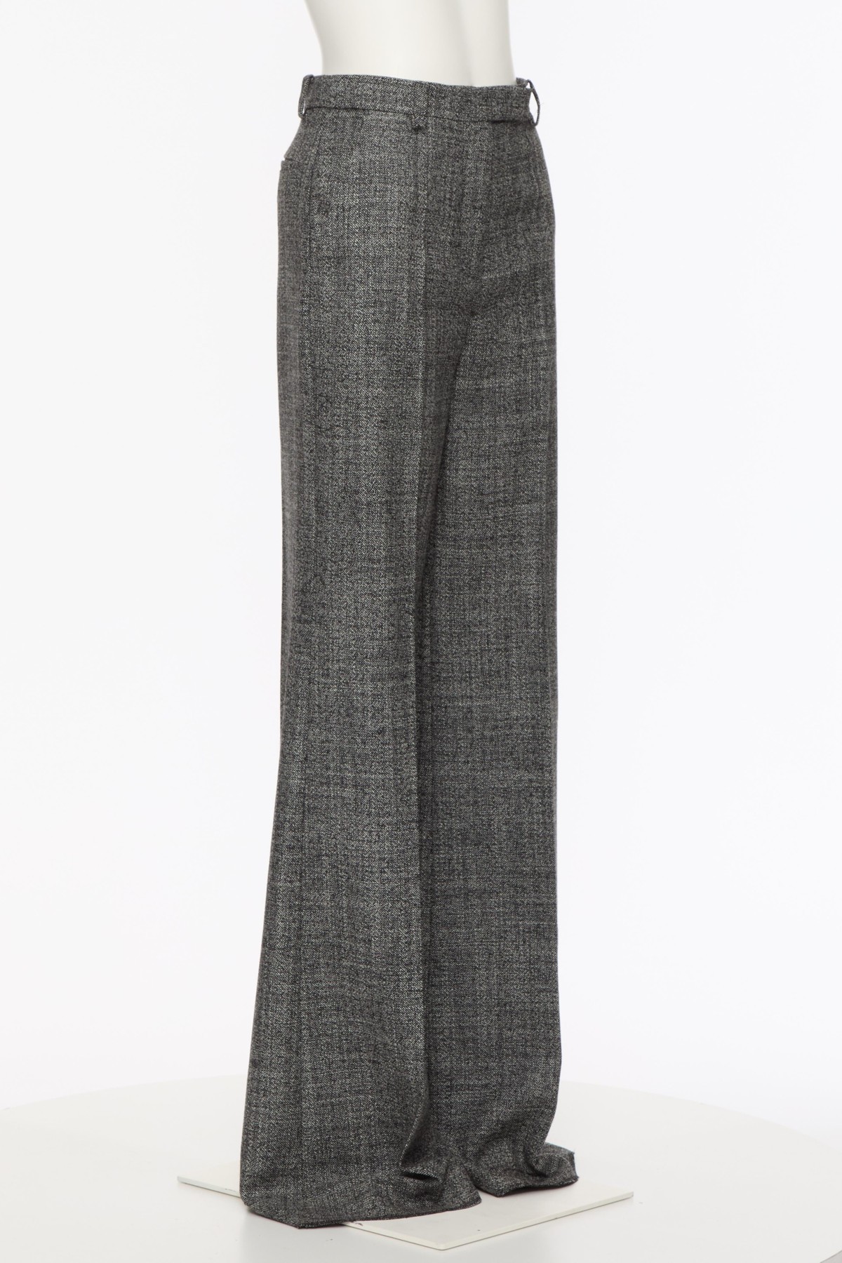 Valentino Belt Loop Casual Pants In Gray