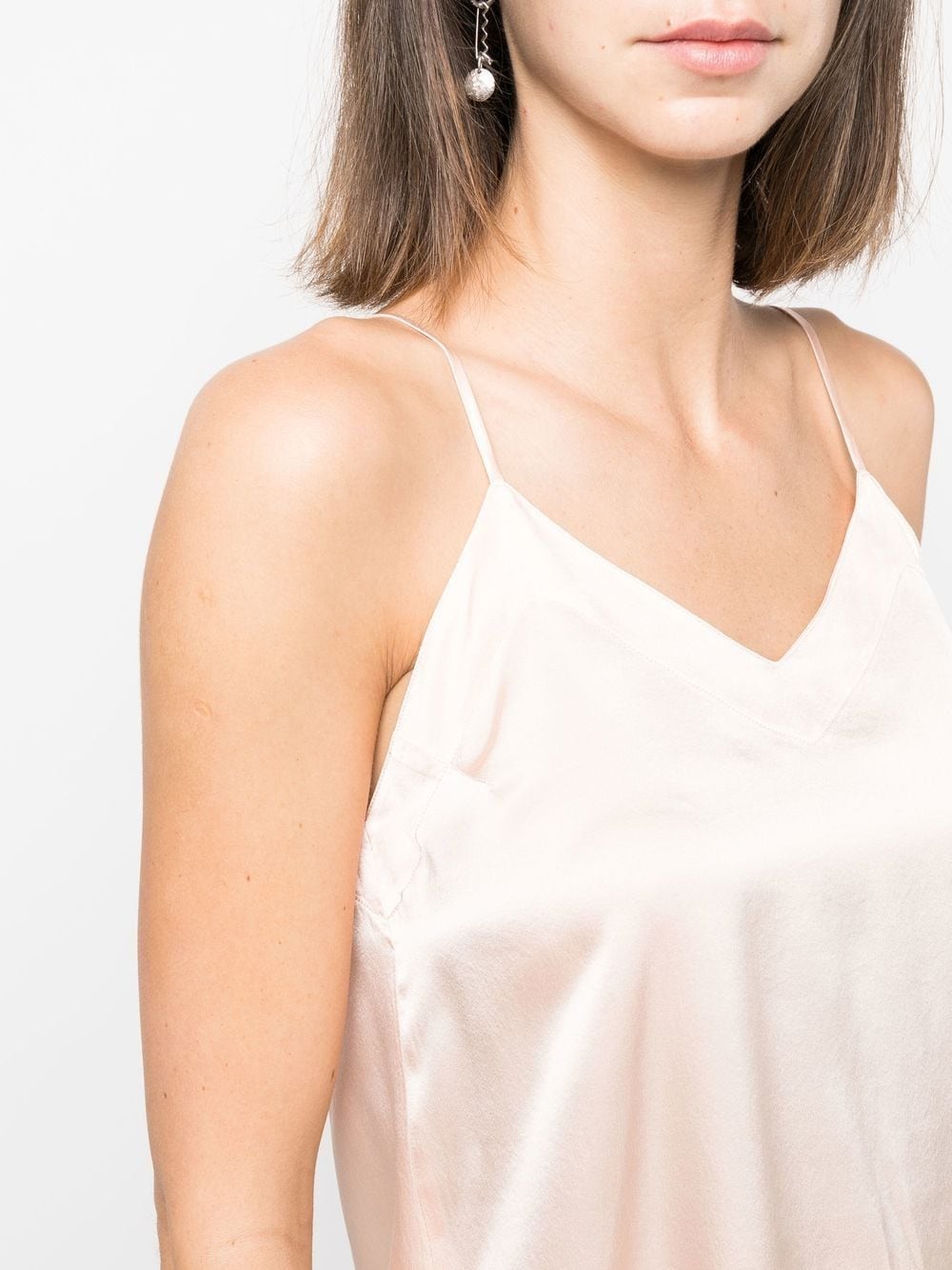 Forte Forte Spaghetti-strap Silk Tank In White