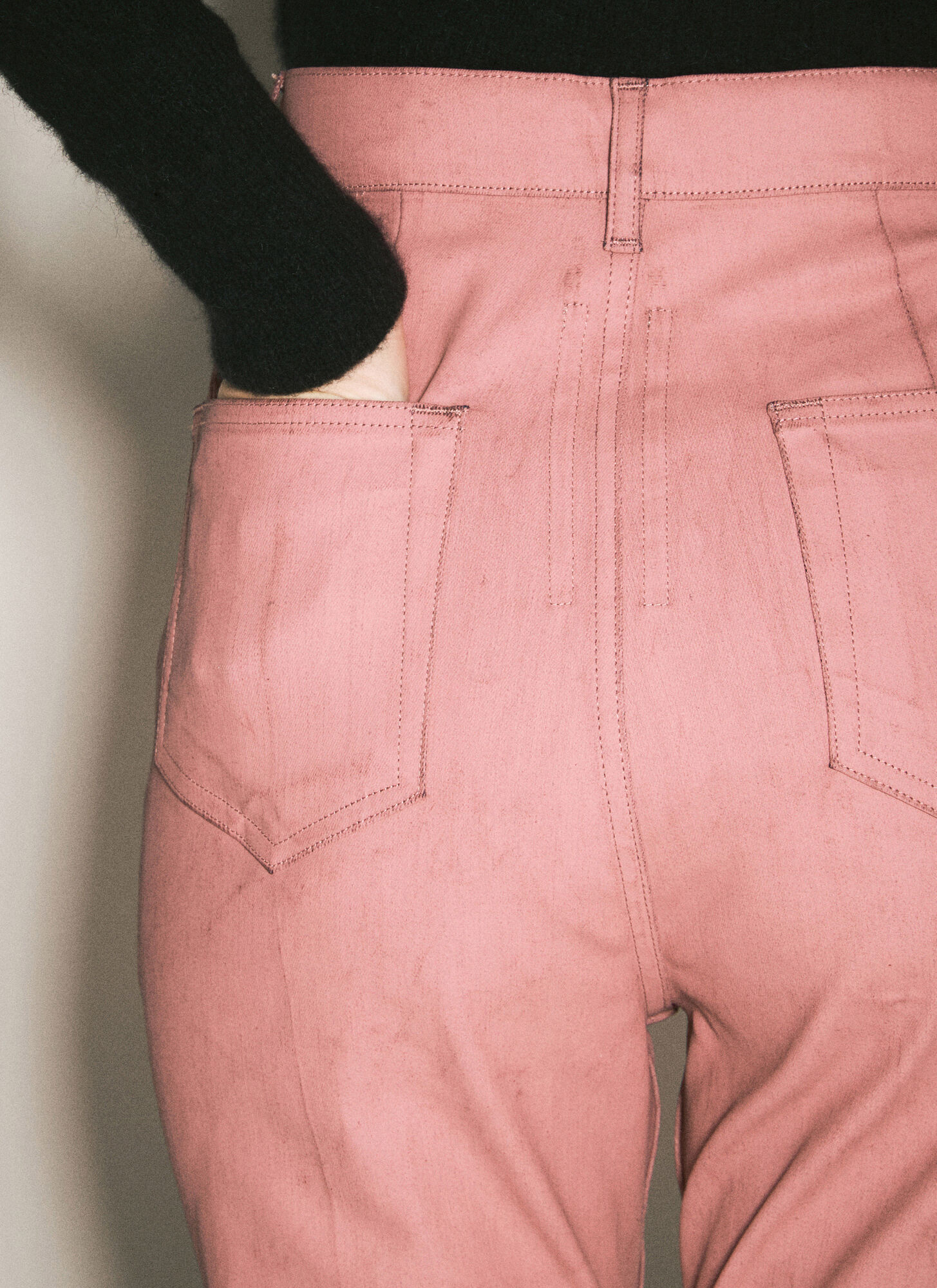Rick Owens Belt-loop Casual Pants In Pink