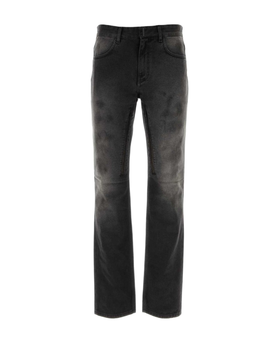 Givenchy Straight-leg Stonewashed Jeans In Black