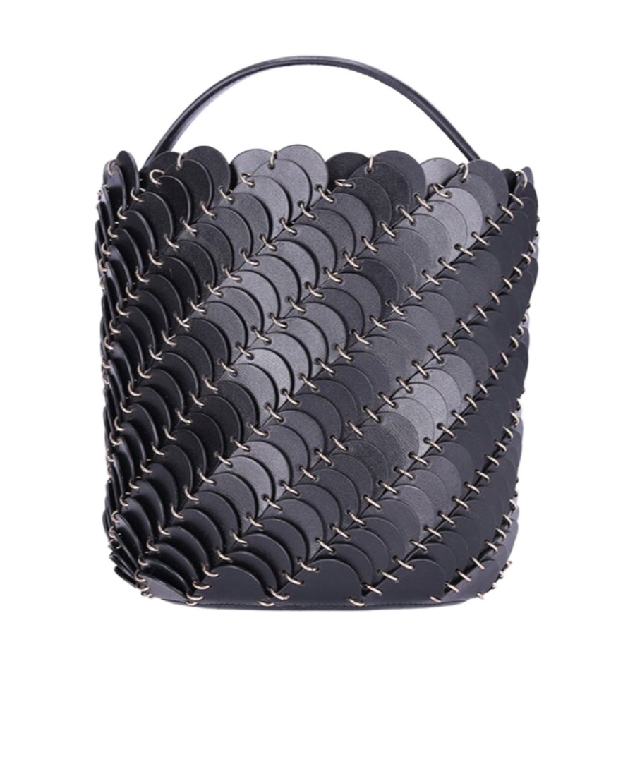 Rabanne One Handle And One Shoulder Bag In Black