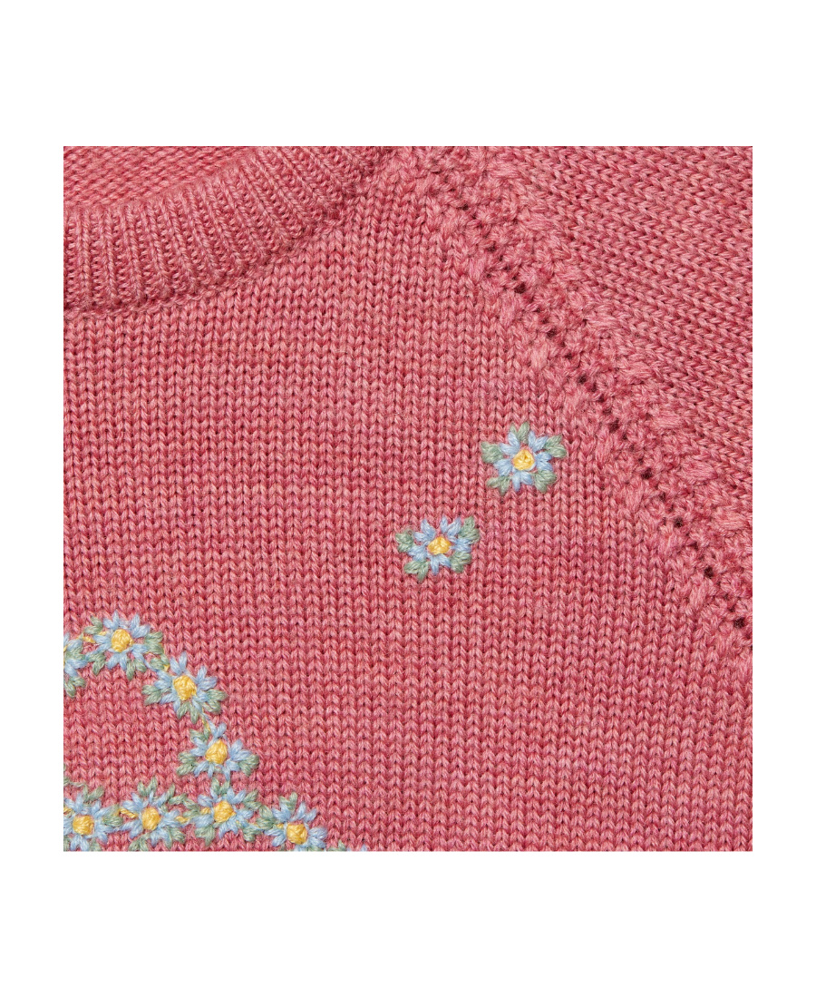 Gucci Crew Neck Sweater In Pink