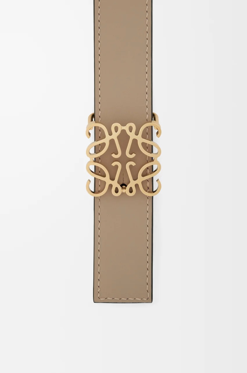 Loewe Reversible Anagram Belt In Brown