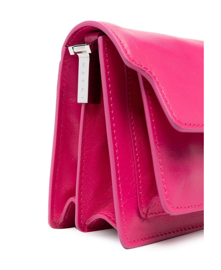 Marni Trunk Soft Crossbody Bag In Pink