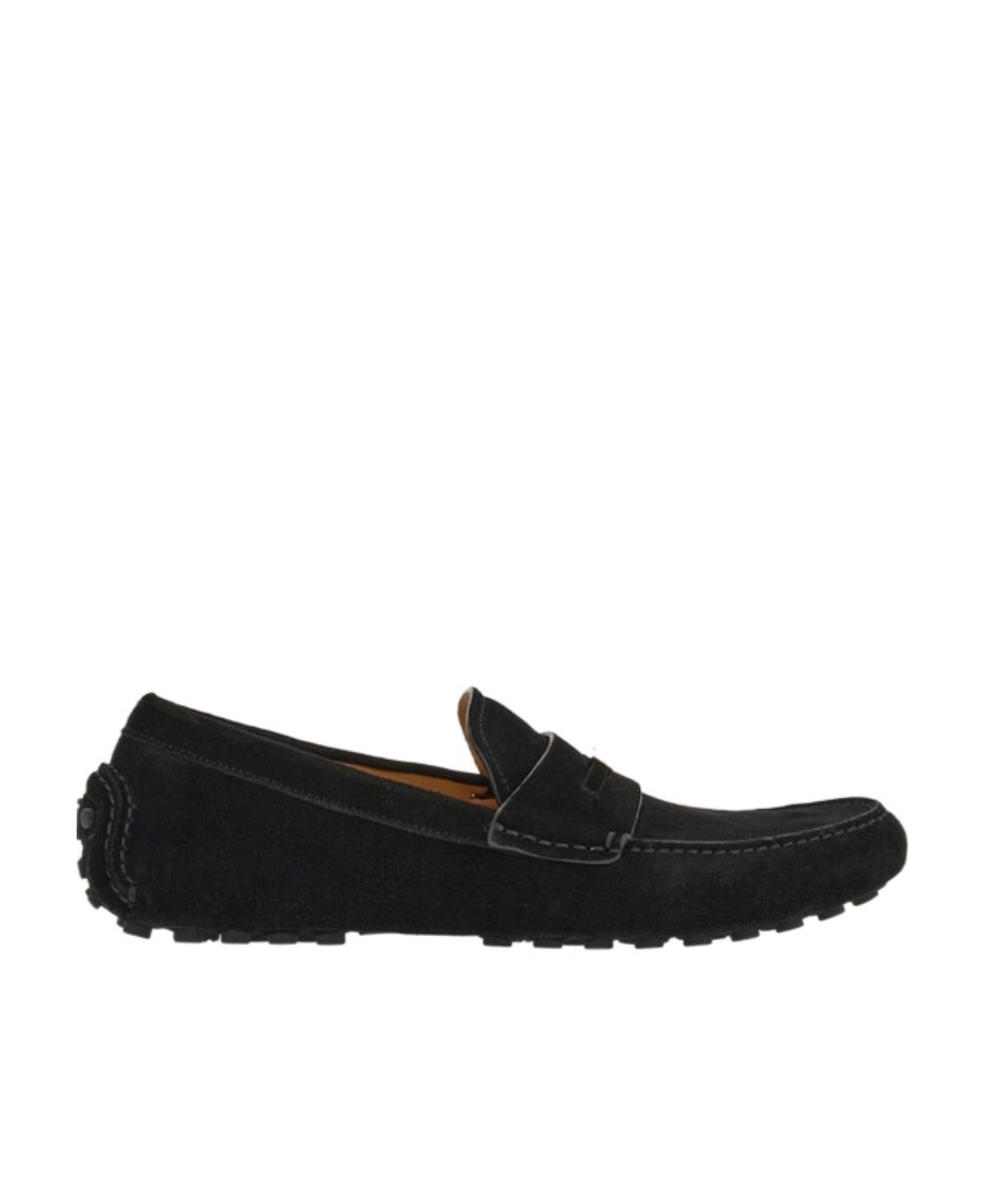 Ferragamo Salvatore  Logo Plaque Loafers In Black