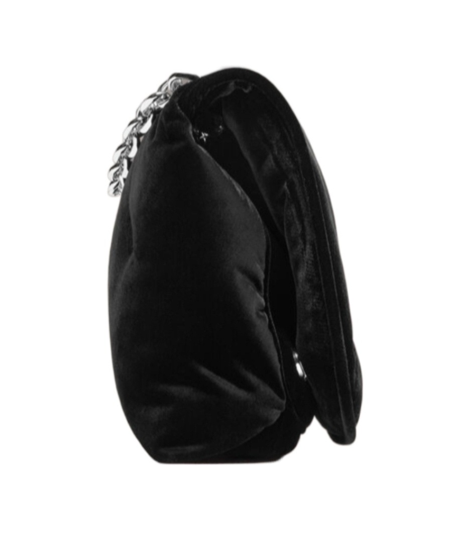 Maison Margiela Glam Slam Velvet Crossbody Bag In Black