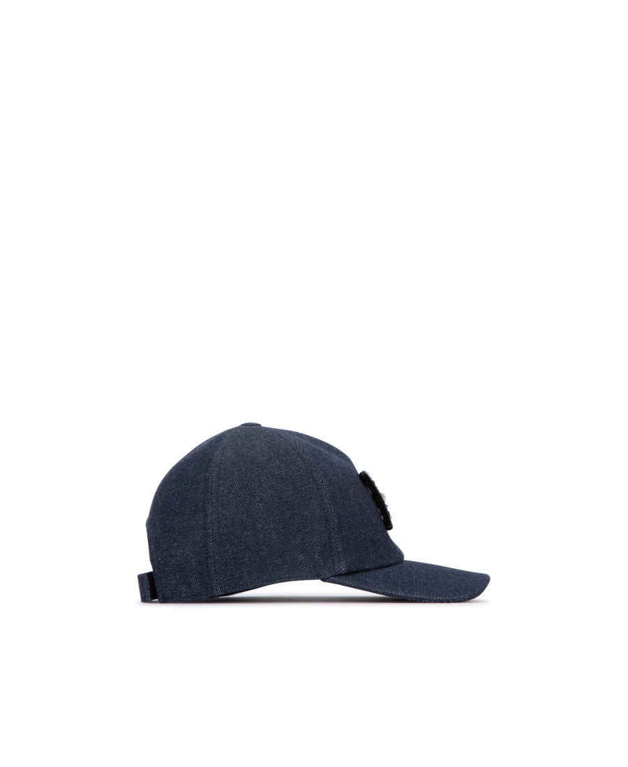 Shop Roger Vivier Buckle Embellished Baseball Cap In Blue