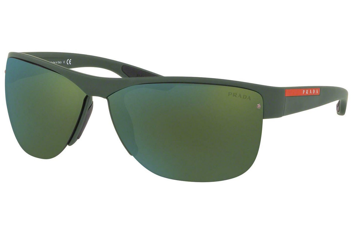 Prada Logo Sunglasses In Green