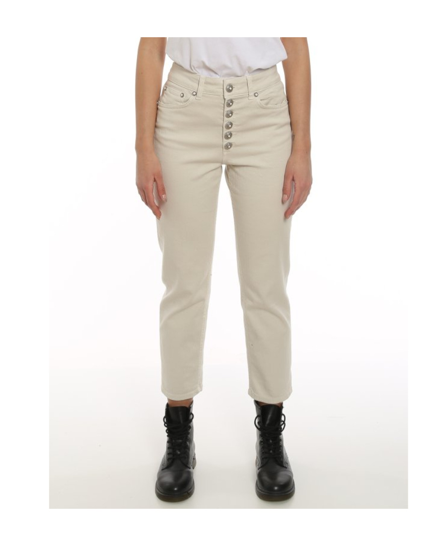 Dondup Logo Jeans In Nude