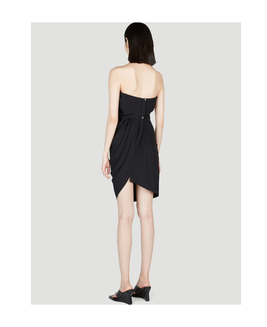Vivienne Westwood Gathered-detailed Strapless Mini Dress In Black