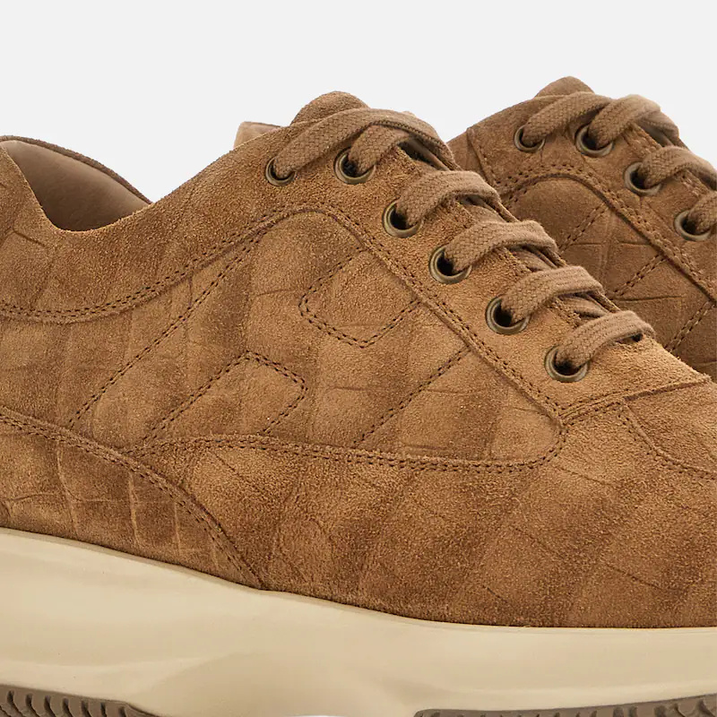 Hogan Interactive Sneakers In Brown