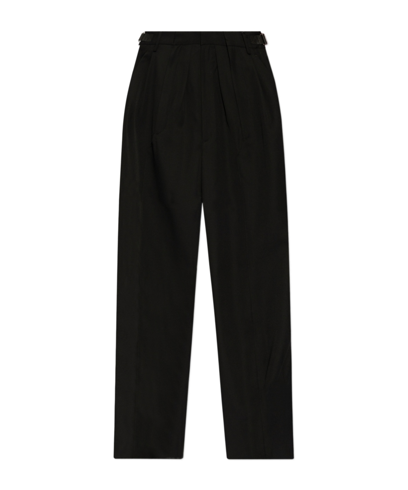 Dsquared2 Virgin Wool Straight-leg Trousers In Black