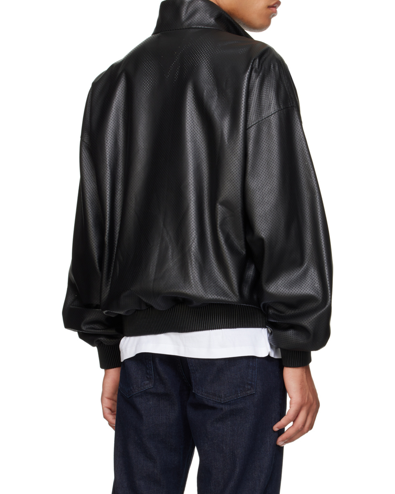 Bally Black Adrien Brody Edition Lightweight Leather Jacket