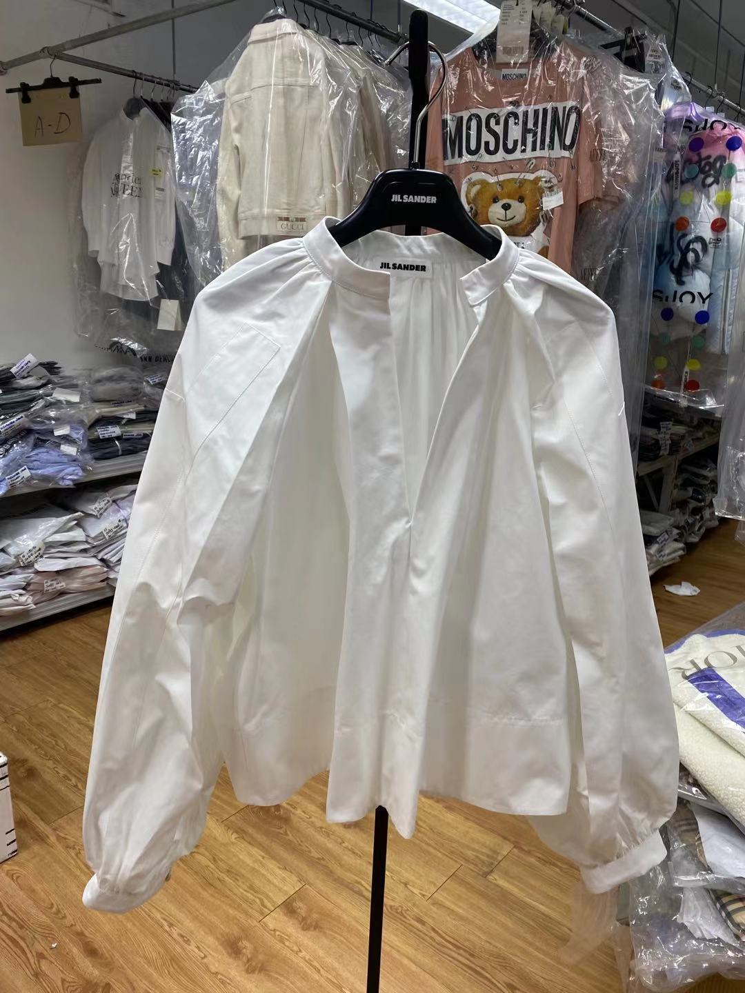 Jil Sander Puff-sleeve Blouse In White