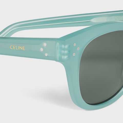 Celine Logo Sunglasses In Green
