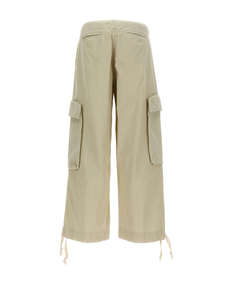 Greg Lauren Wide-legged Overalls And Casual Pants In Nude