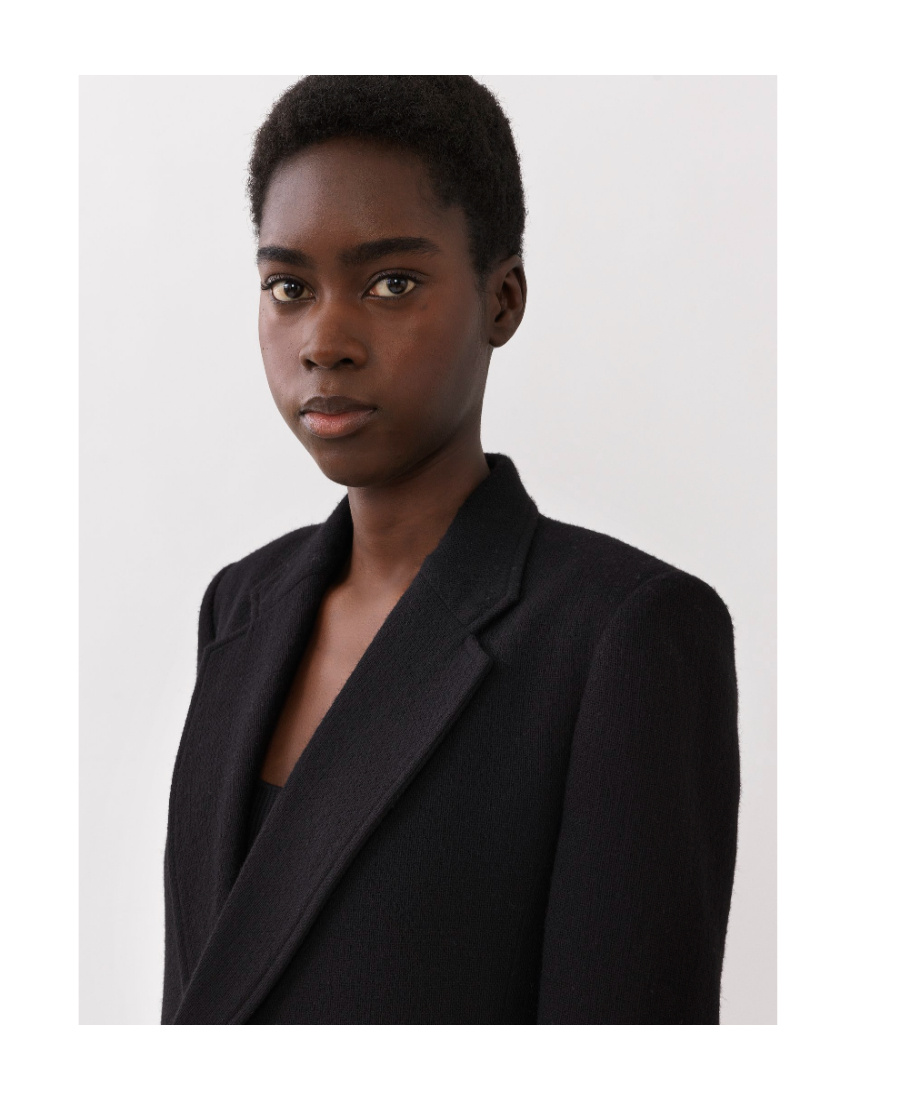 Chloé Single-breasted Open-front Blazer In Black