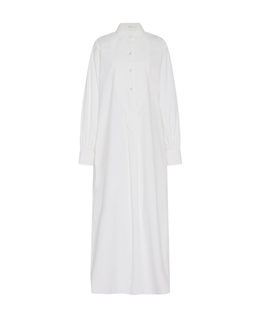 The Row Cosette Button-down Dress In White
