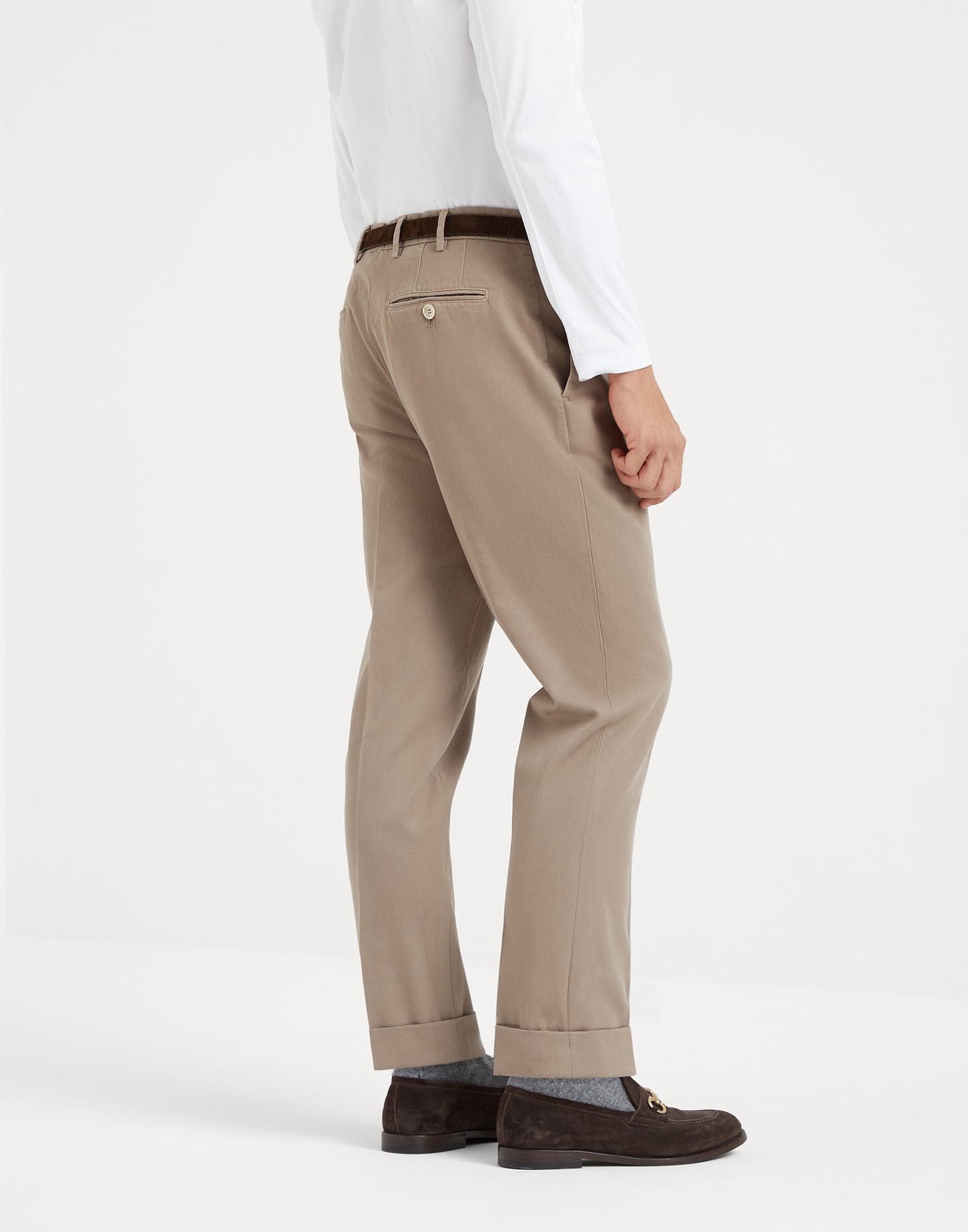 Brunello Cucinelli Slim-fit Trousers In Nude