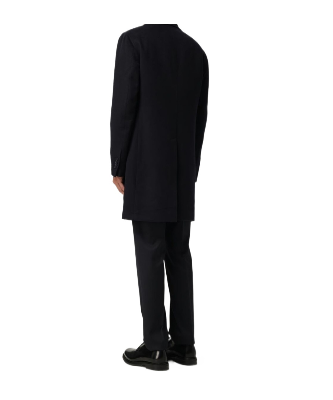 Tagliatore Long-sleeved Coat In Black