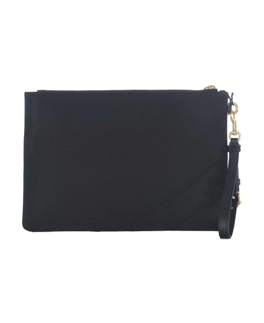 Moschino Black Logo Handbag In Black