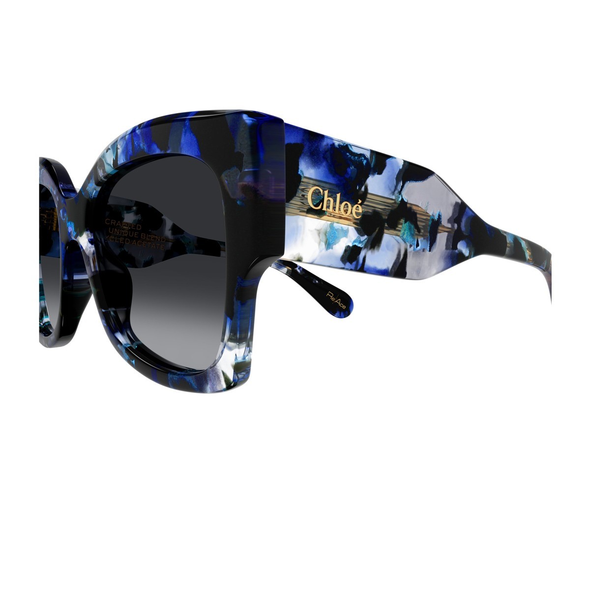 Chloé Logo Sunglasses In Black