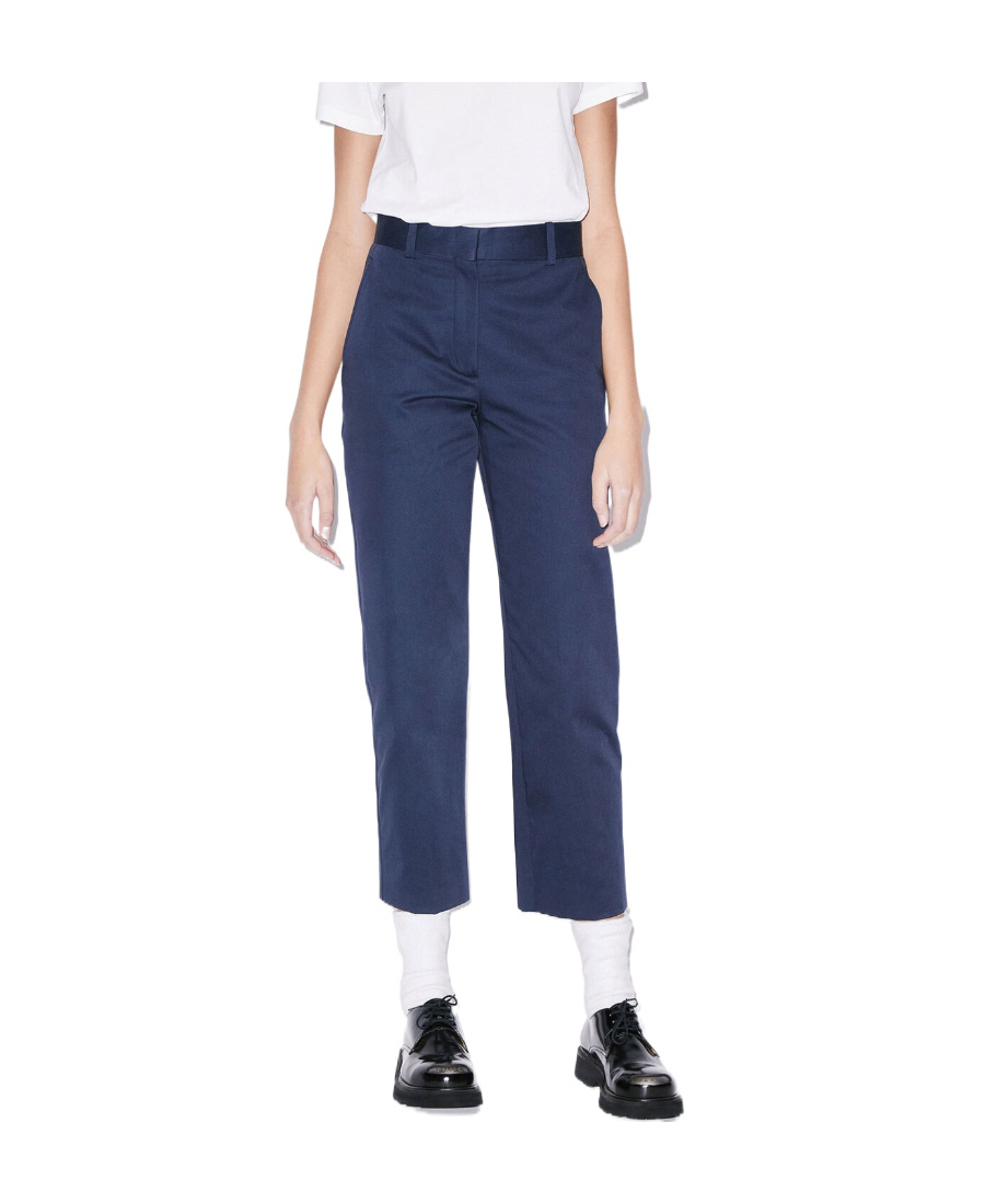 Kenzo Cropped Tailored Trousers In Black