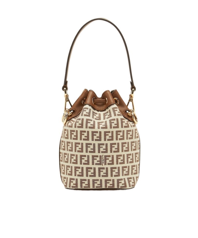 Fendi Luxurious Mini Handbag In Delicious Gianduia Color In Nude