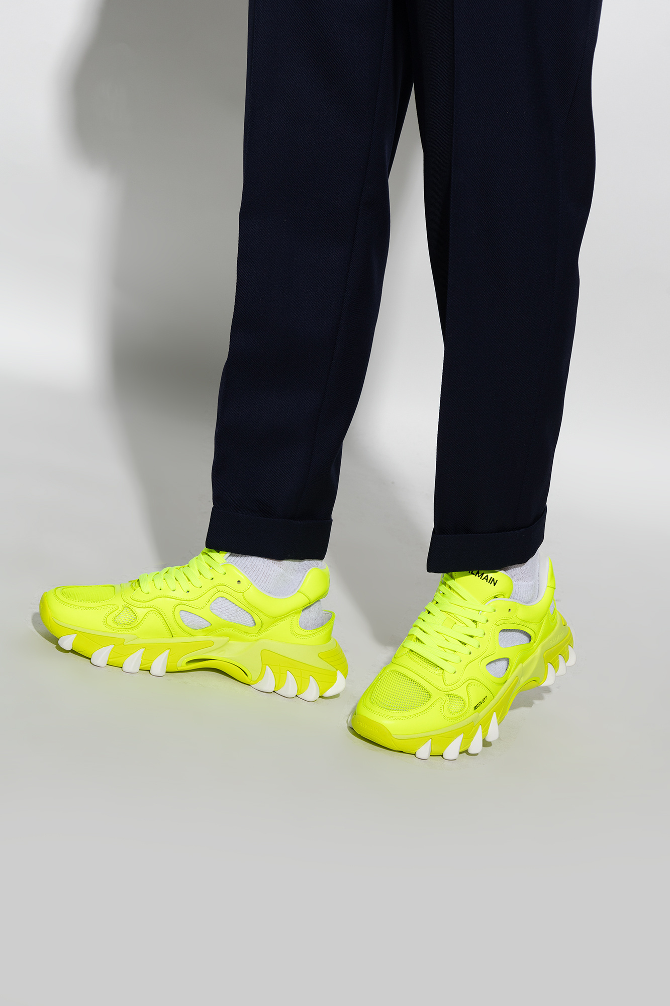 Balmain Yellow B-east Sneakers In Yellow