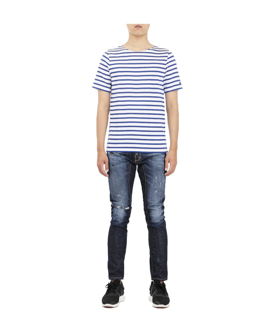 Saint James Striped Short-sleeved T-shirt In Multicolor