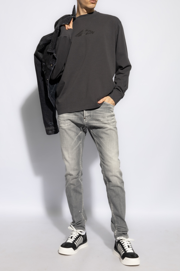 Dsquared2 Icon Drop-shoulder Cotton T-shirt In Black