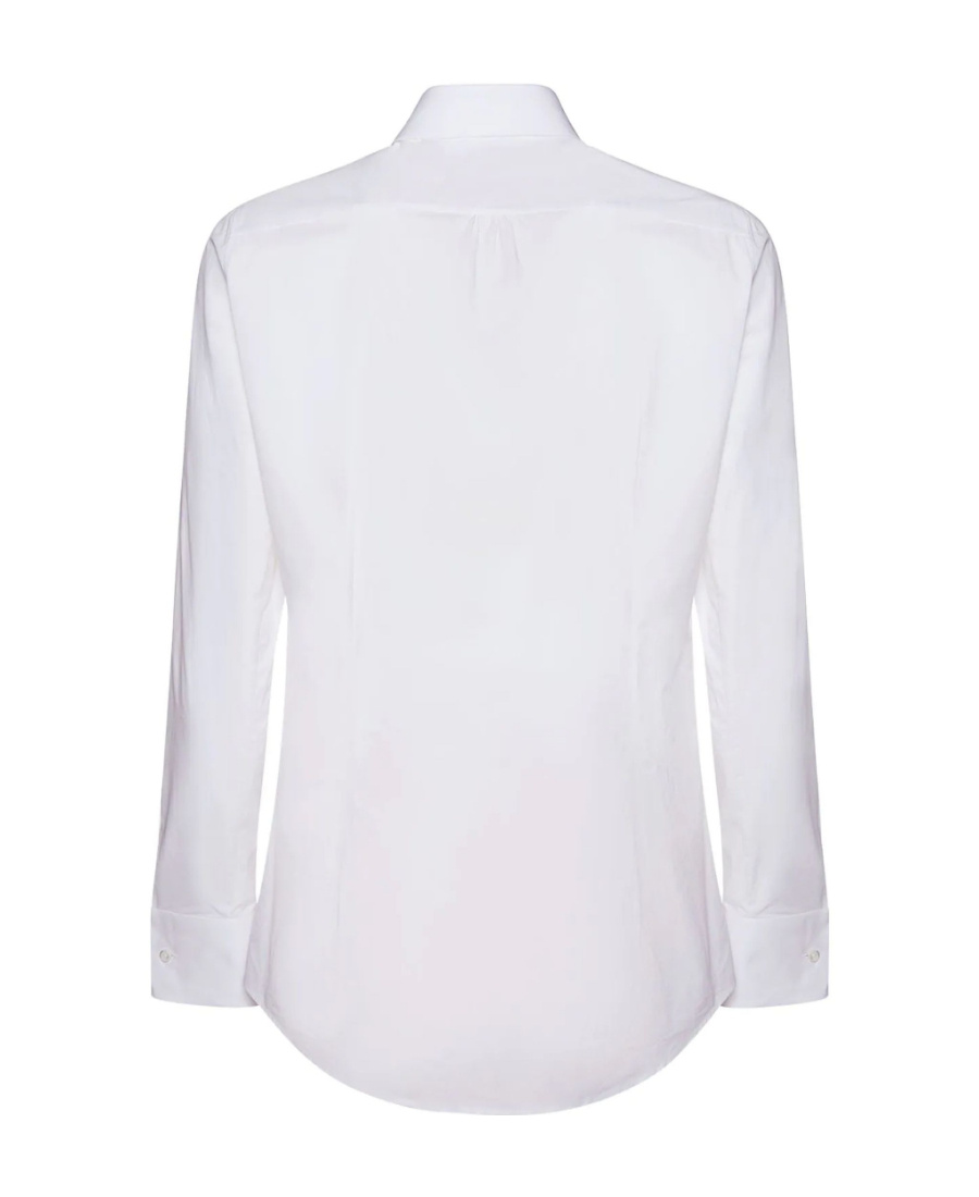 Dsquared2 Logo Print Button-down Shirt In White