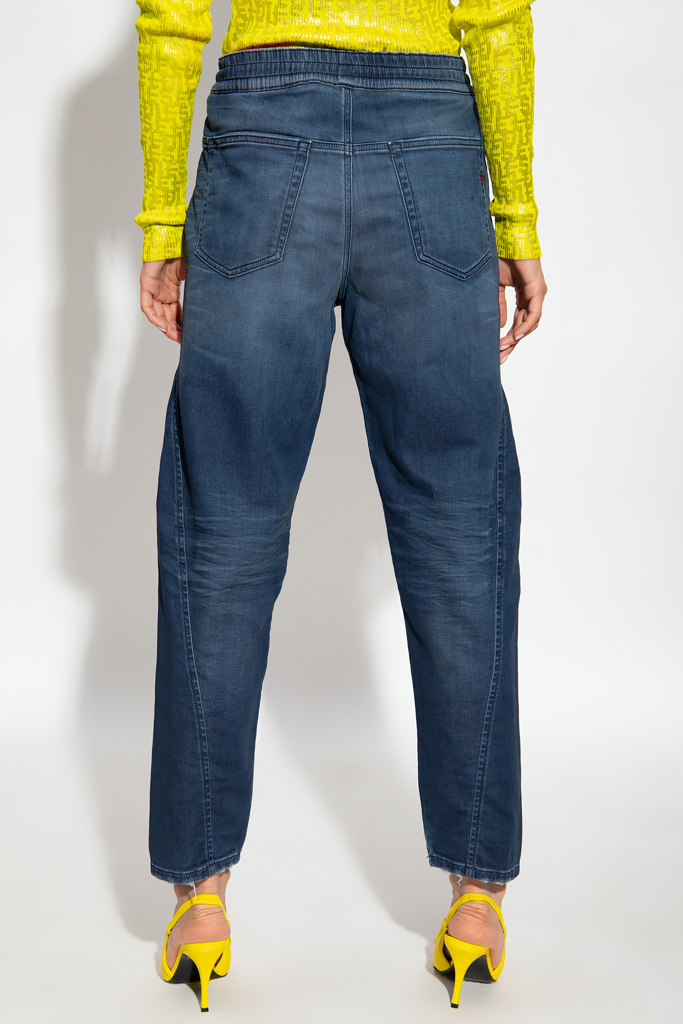 DIESEL D-KRAILEY DENIM TRACK PANTS 