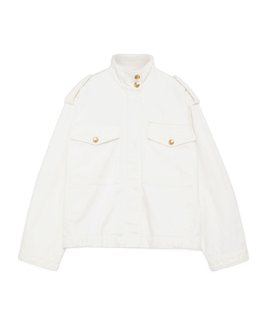 Anine Bing Long-sleeved Casual Jacket In White