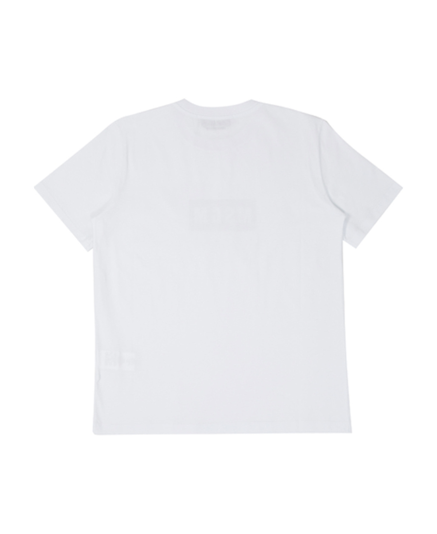 Msgm Logo Short-sleeved T-shirt In White