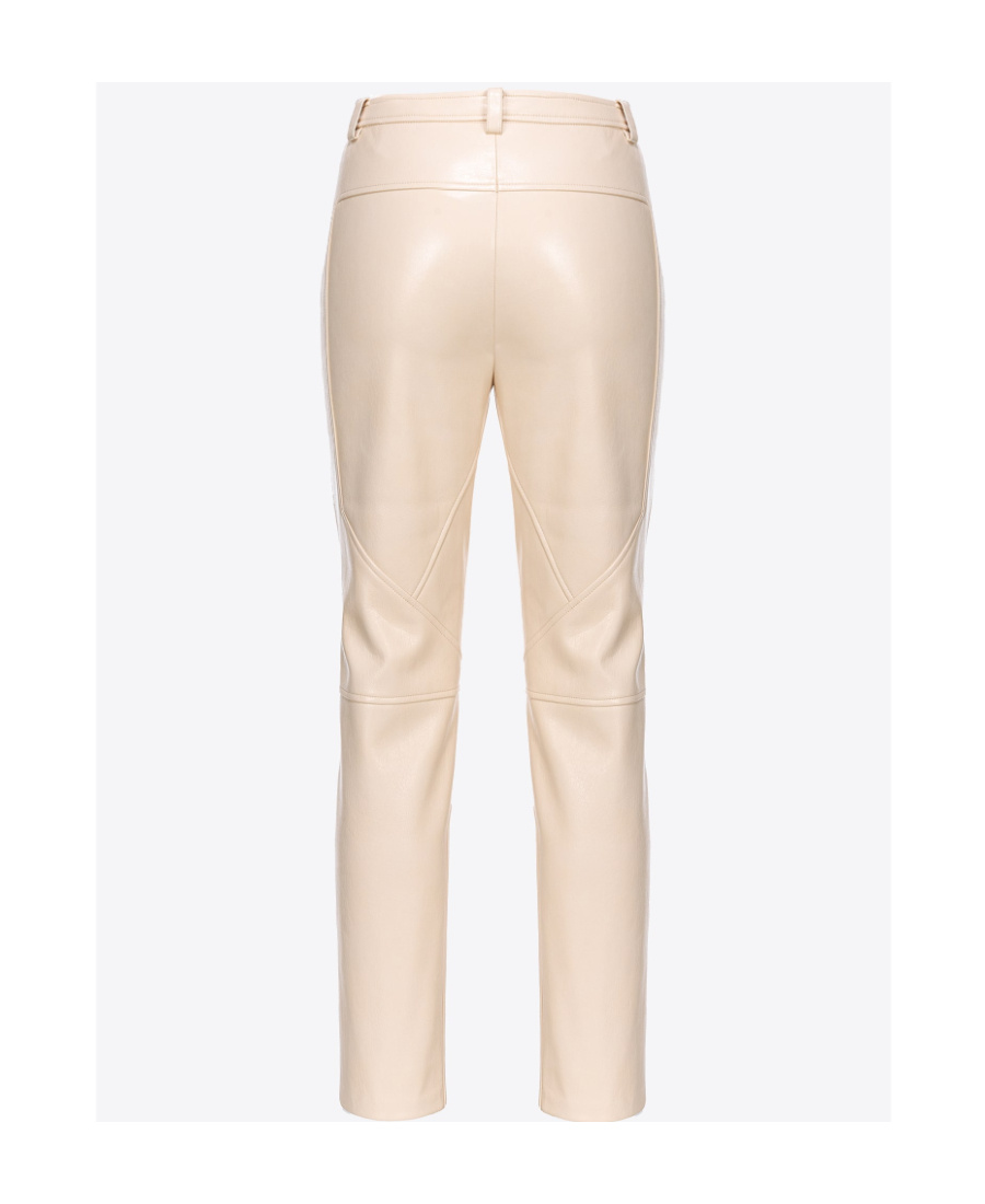 Pinko Straight-leg Cropped Trousers In Nude