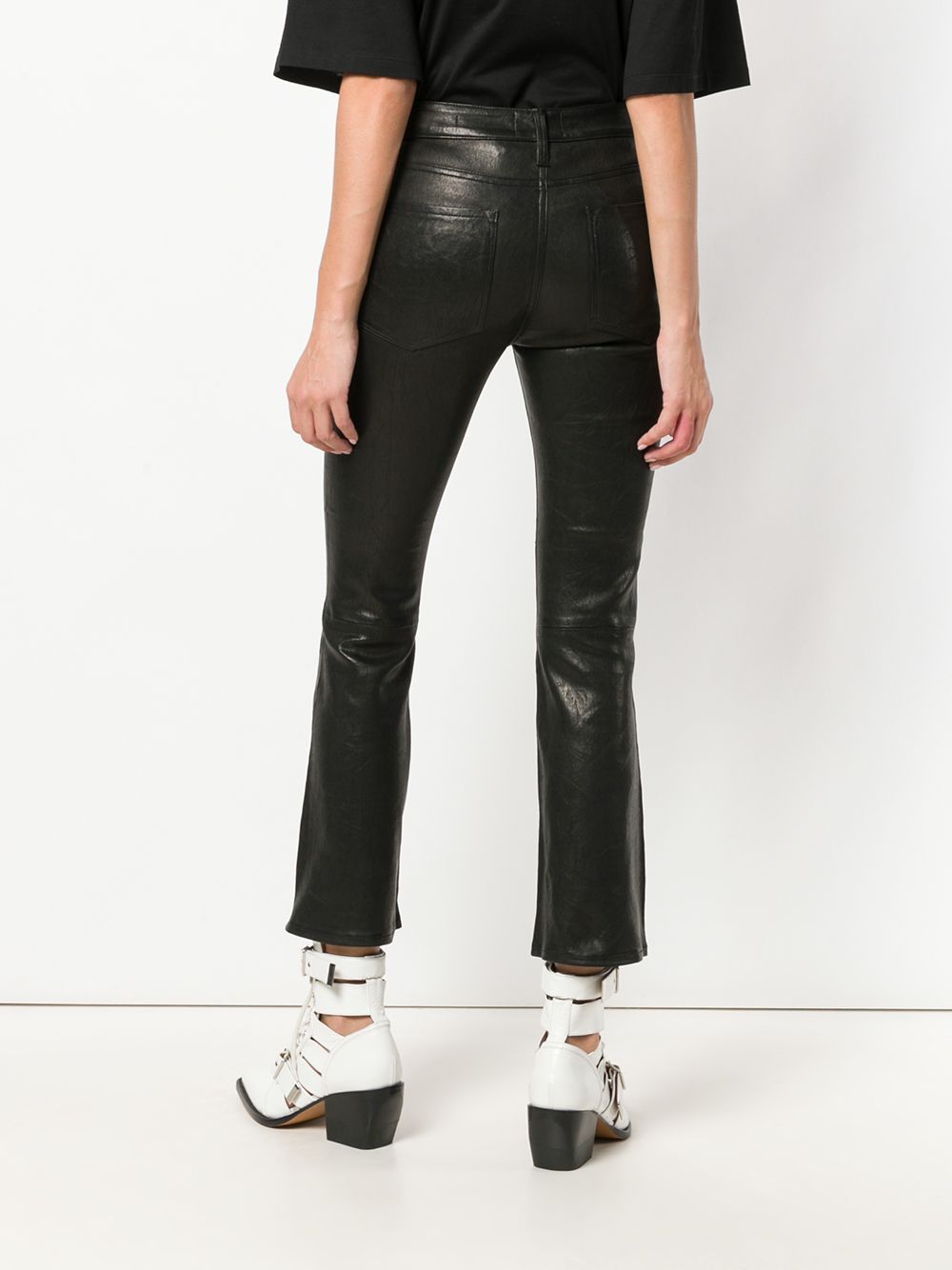 Frame High Waist Casual Pants In Black