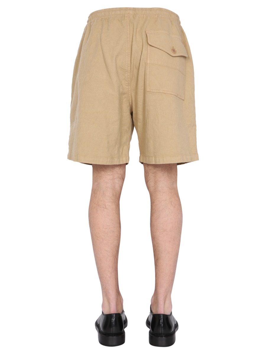 Ymc You Must Create Ymc Paisley Jacquard Shorts In Nude