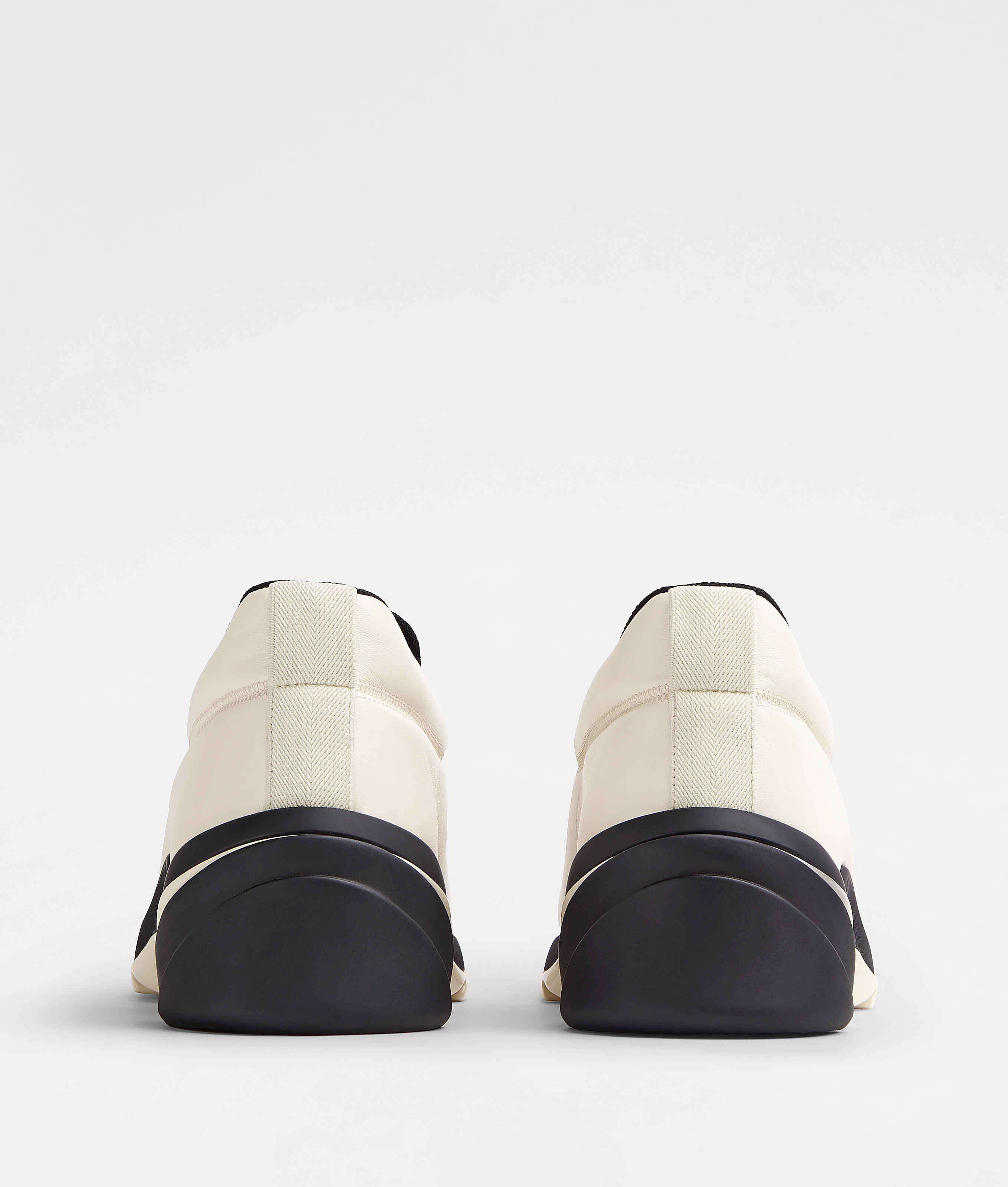 BOTTEGA VENETA POLISHED-FINISH RIDGED-SOLE SNEAKERS