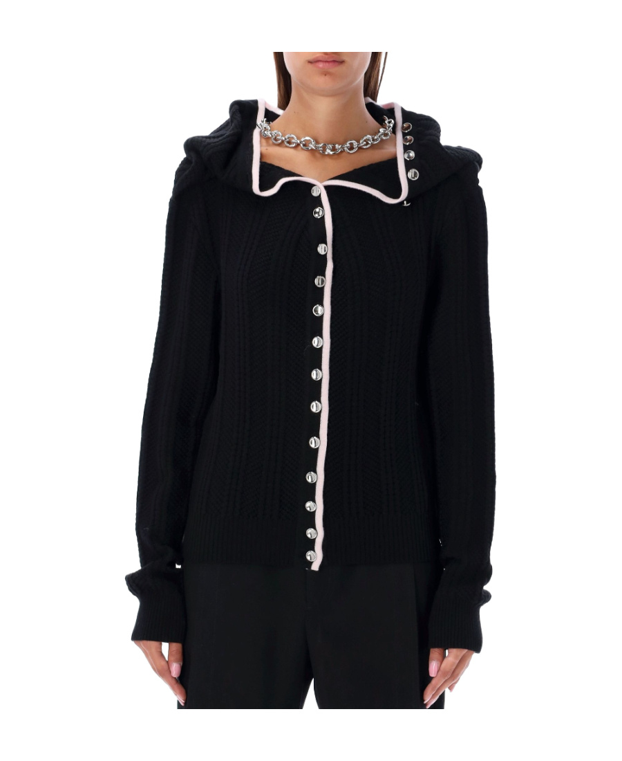 Y/project Single-breasted Long-sleeved Cardigan In Black