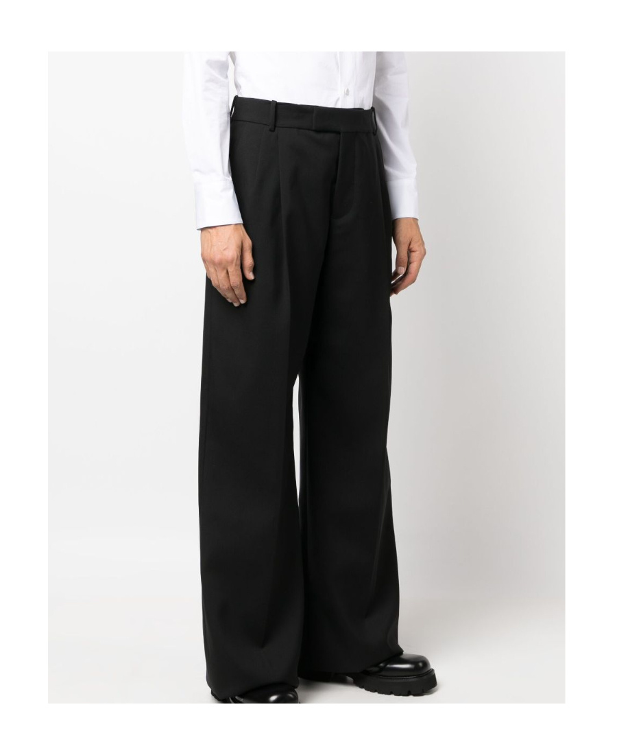 Alexander Mcqueen Wool Tailored Trousers In Black