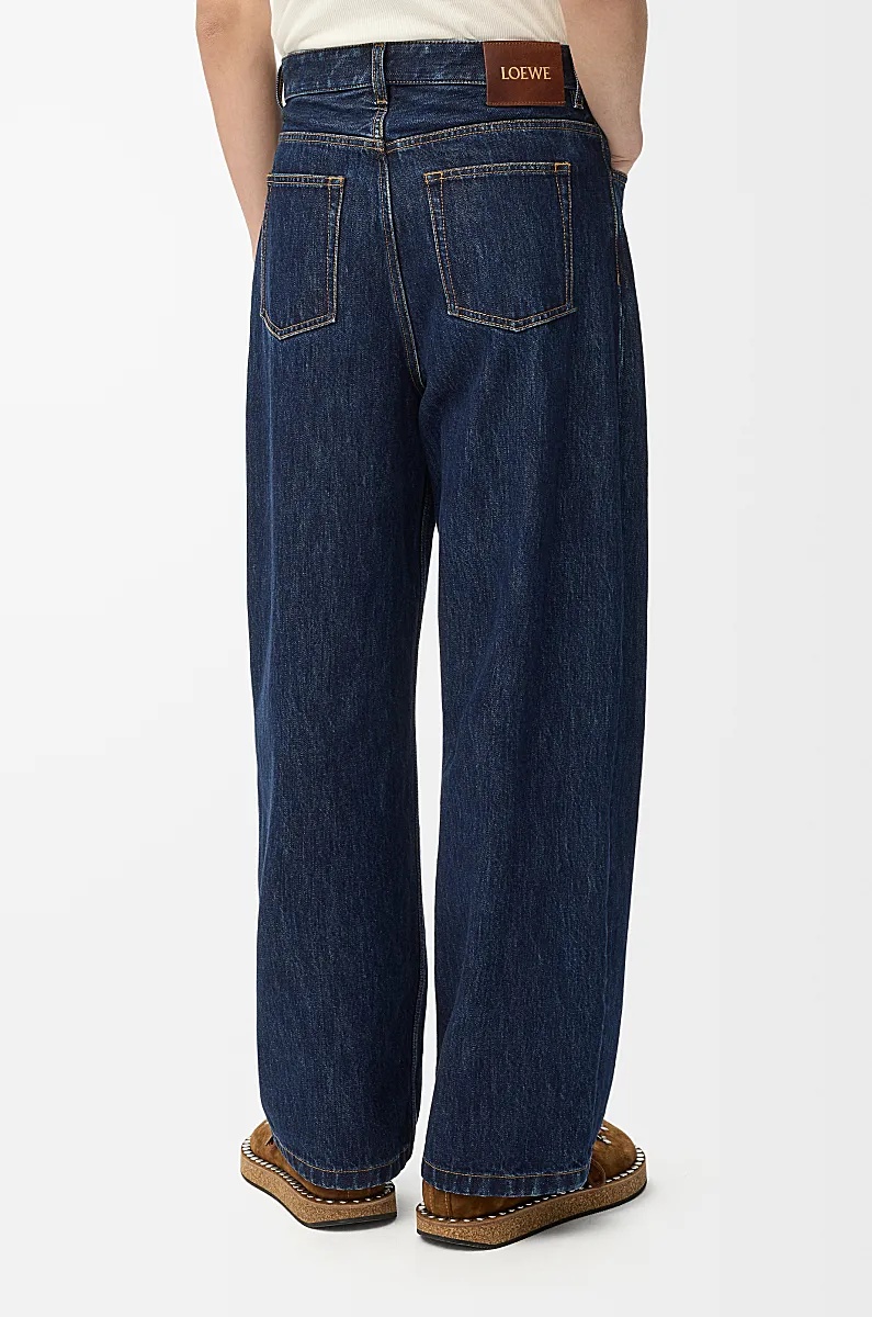 Loewe Jeans In Cotton In Blue