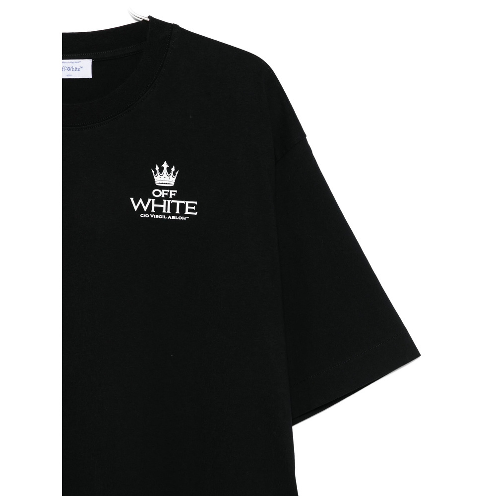 Off-white Logo-print T-shirt In Black