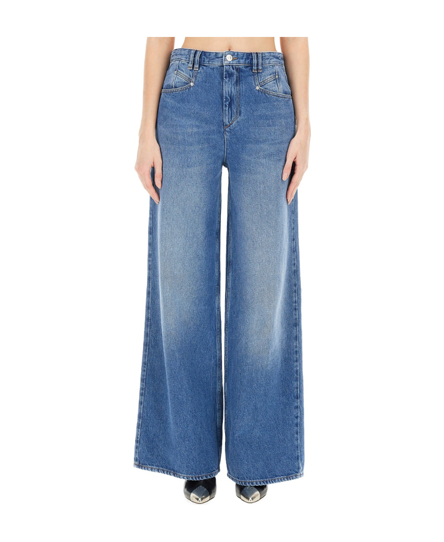Shop Isabel Marant Lemony Pants In Blue