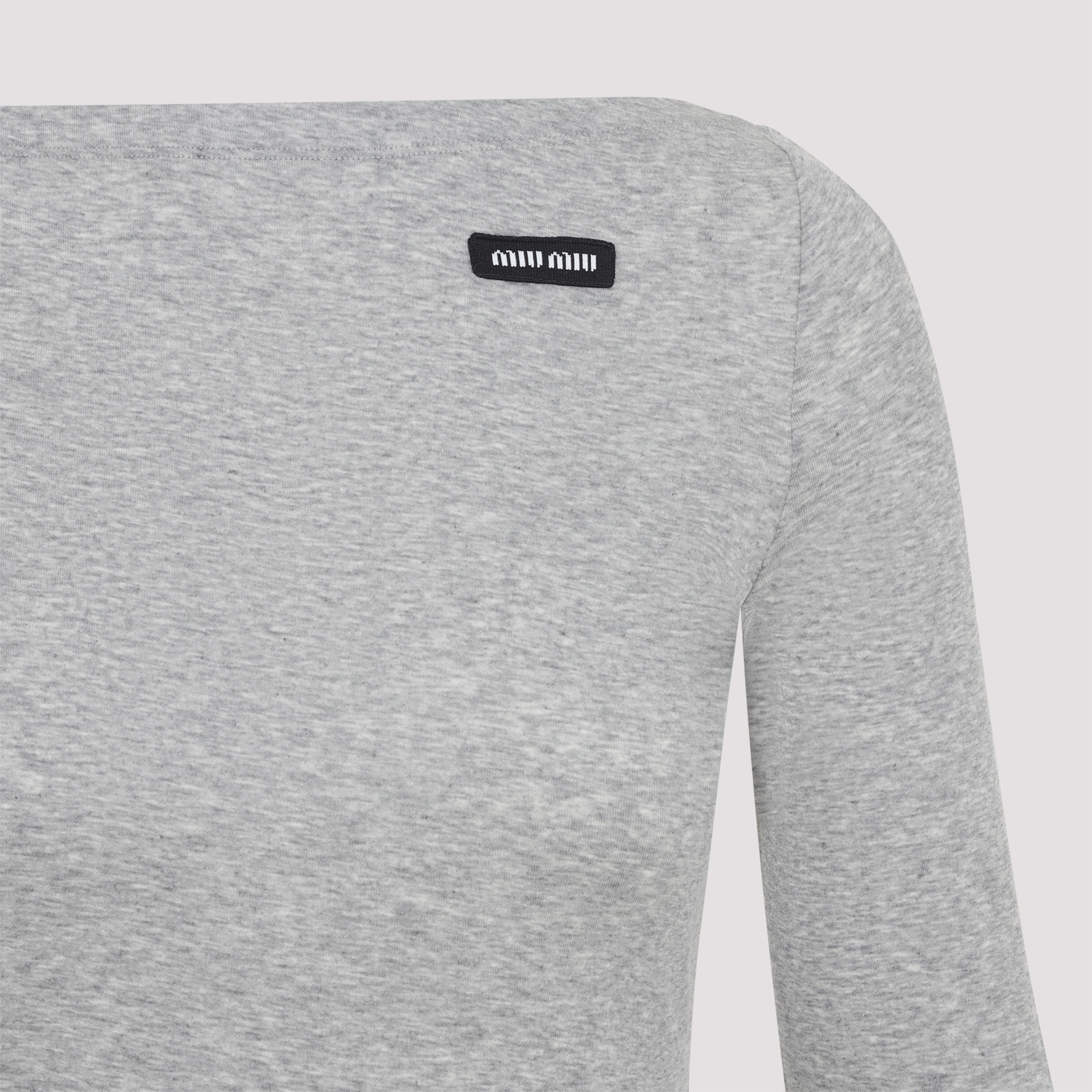Miu Miu Logo Long-sleeved Top