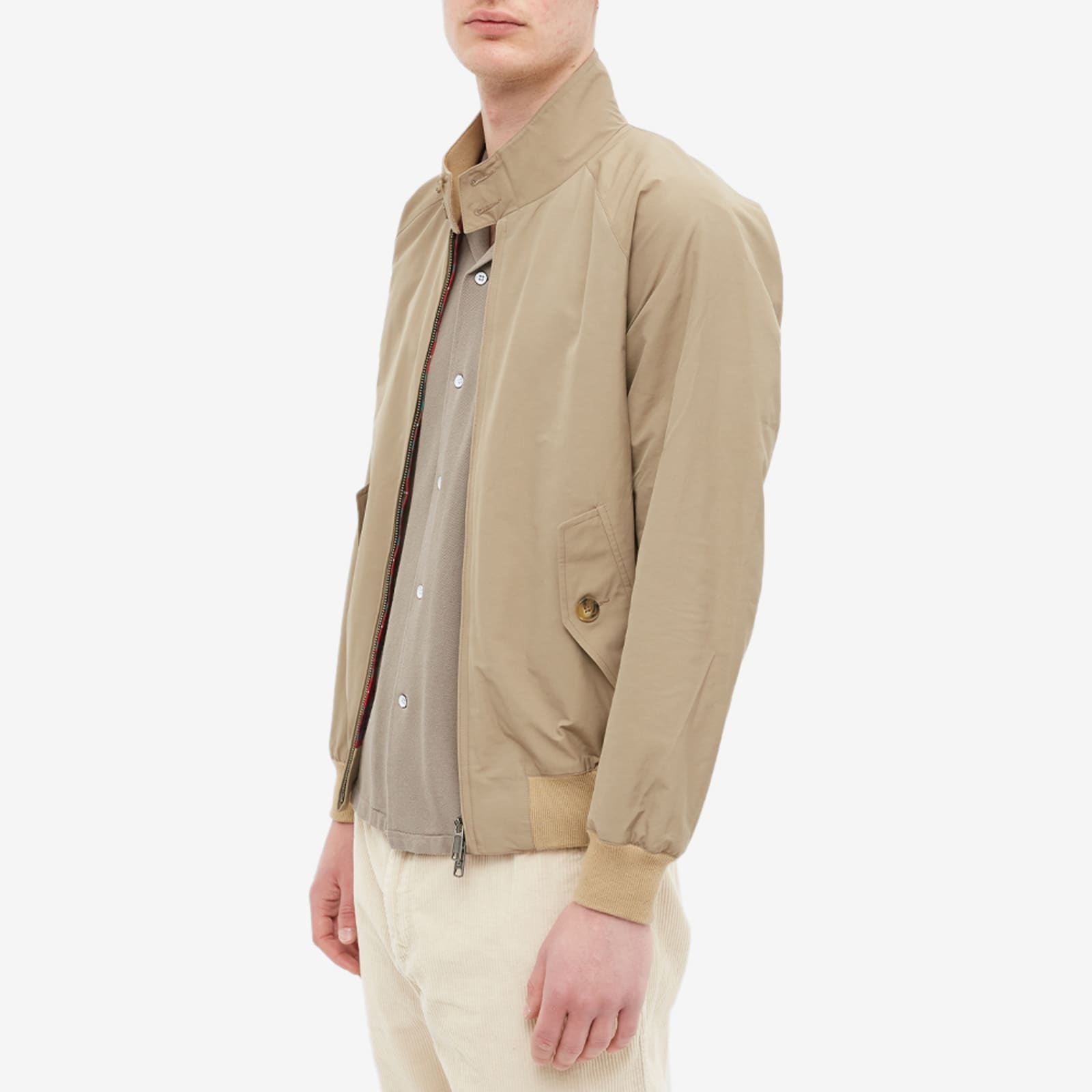 BARACUTA HIGH NECK BOMBER JACKET