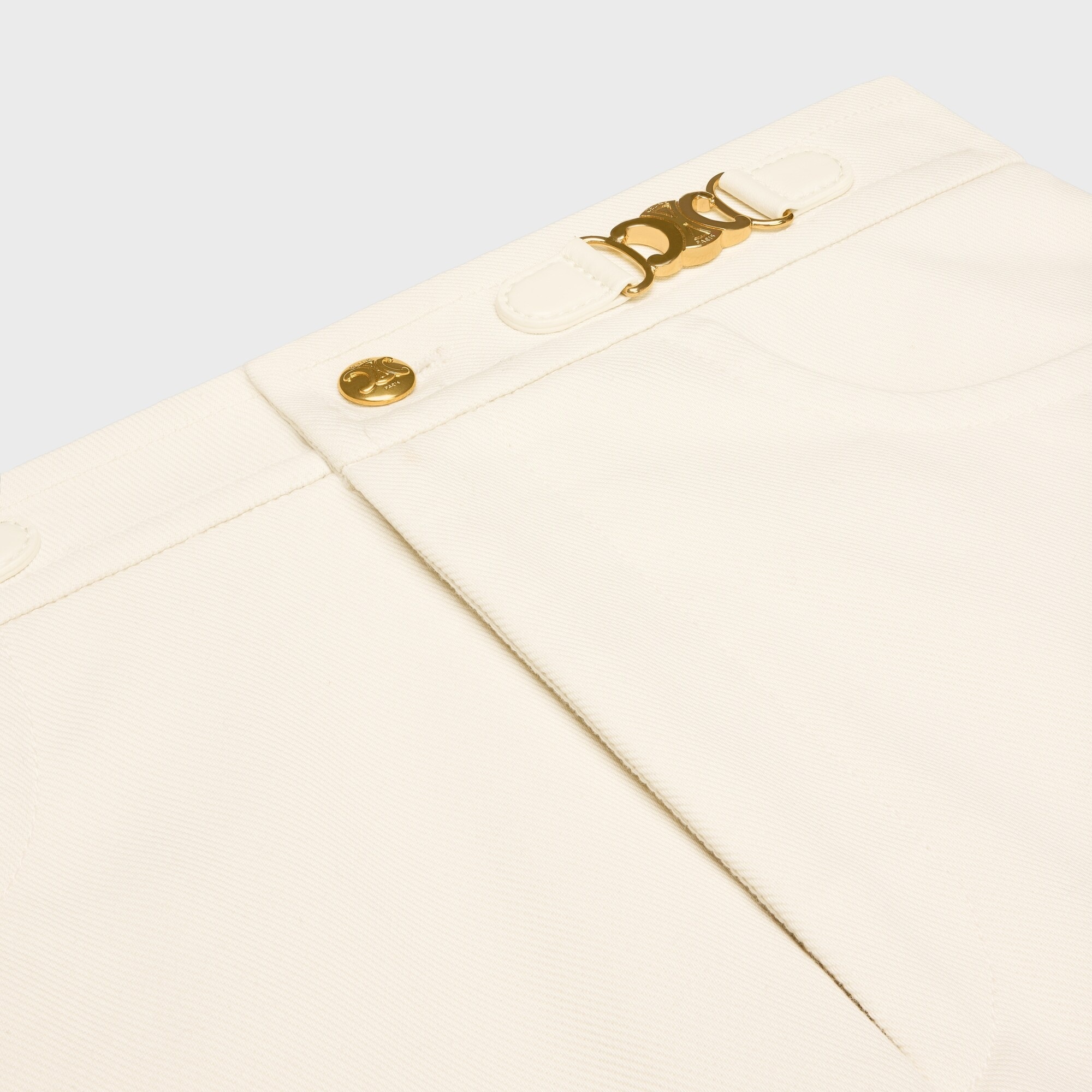 Celine Triomphe Pants In Cotton Drill