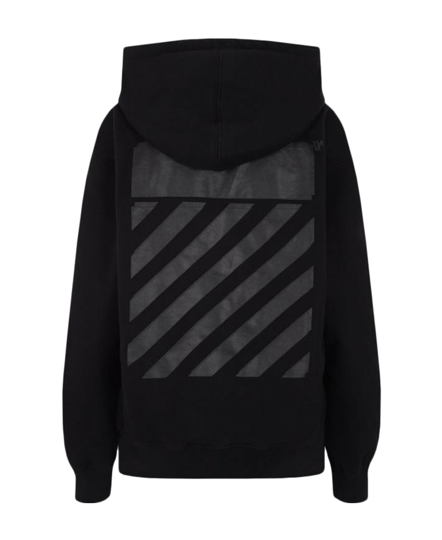 OFF-WHITE DIAG-PRINT COTTON HOODIE