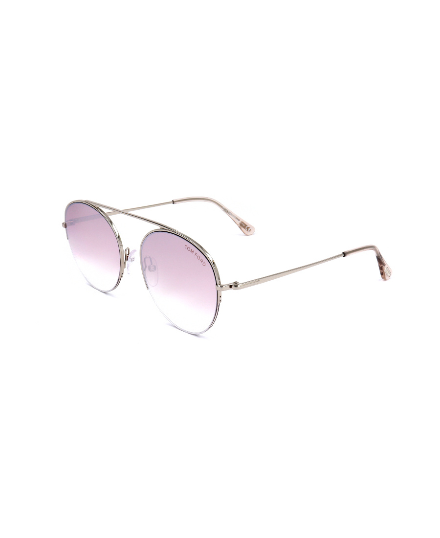 Tom Ford Round-frame Gradient Sunglasses In Pink